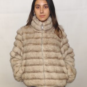 Giacconi - Jdyallie faux fur jacket Silver