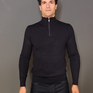 Maglie - Maglia 1/2 zip Blu