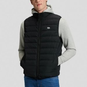 Gilet imbottiti - Collar puffer vest Black