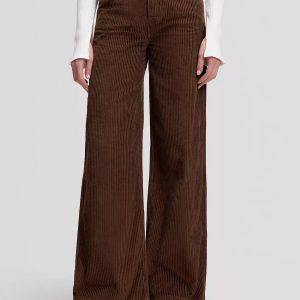 Pantaloni - Stella high rise pant Chocolate